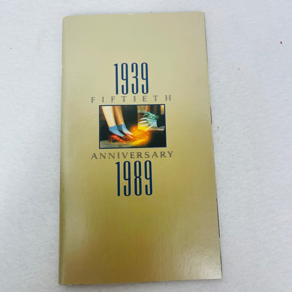 MGM The Wizard of Oz Booklet 50th Anniversary 1939-1989 Judy Garland Gold Exc